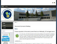Tablet Screenshot of gymnasium-riedberg.de